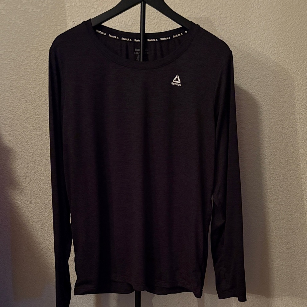 Reebok Black Performance Long Sleeve Tee